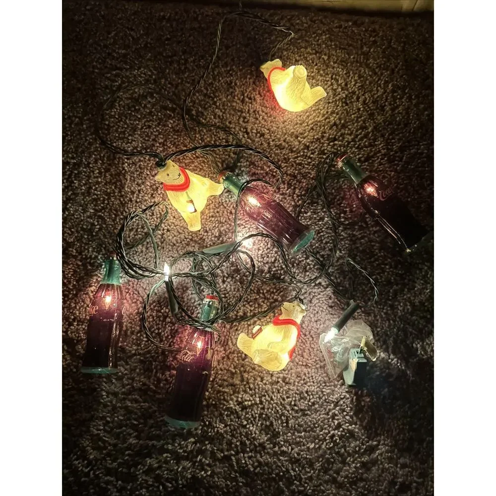 2 Strings Vintage Coca Cola Polar Bear Light Strings